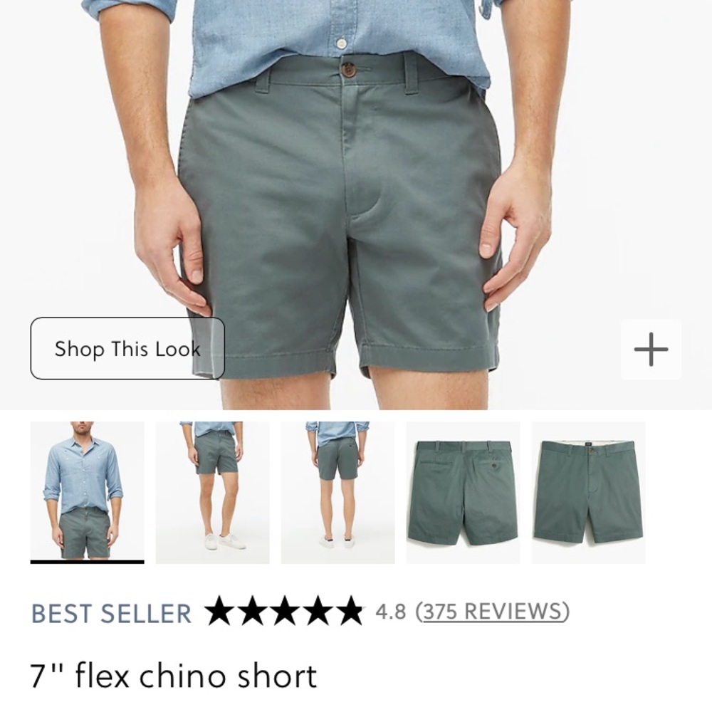 J Crew Factory 7” flex chino short sz 29